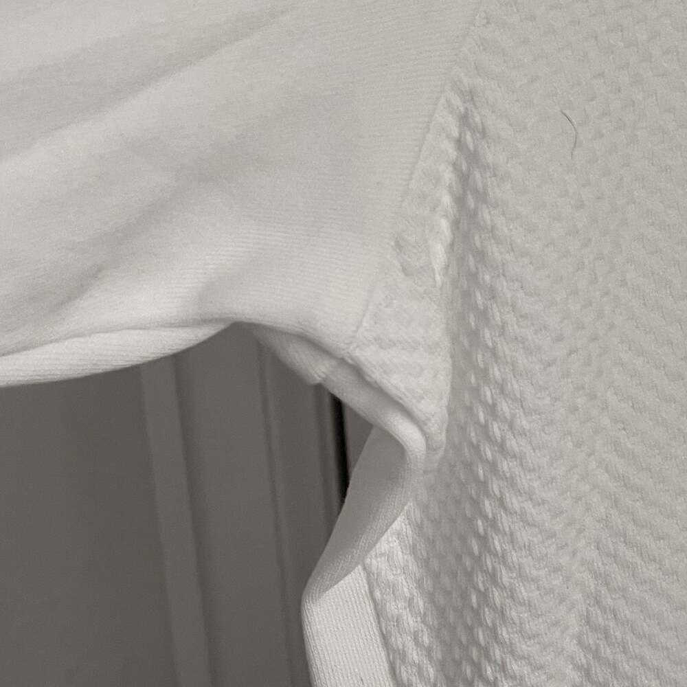 Bugatchi Beehive Quarter-Zip Pullover Mens L White 100% Cotton Long Sleeve Golf - Picture 15 of 16